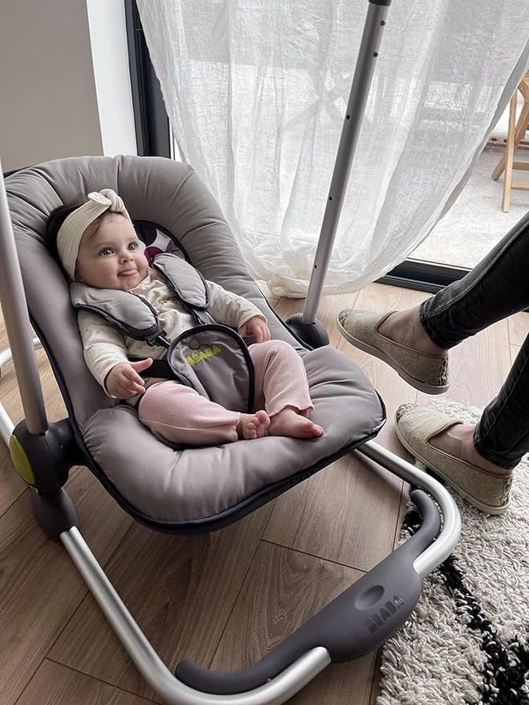 Thumbnail 3 de Béaba Transat Up & Down I noir/gris : hamac réglable avec réducteur et arret simple pression