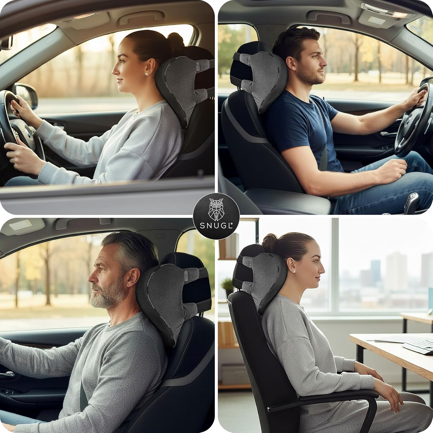 Thumbnail 6 de SNUGL Car Headrest Pillow | Memory Foam Neck Support for Long Drives