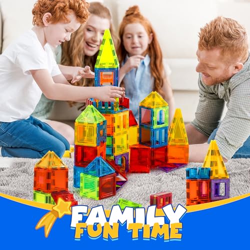 Detalle de W Wise Block Blocs de Construction Magnétiques – 131 pièces avec 2 voitures