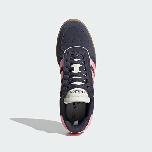 Detalle 2 de adidas Damen Breaknet Sleek Shoes – Shadow Navy/Pink Spark/Off White, Größe 38 EU