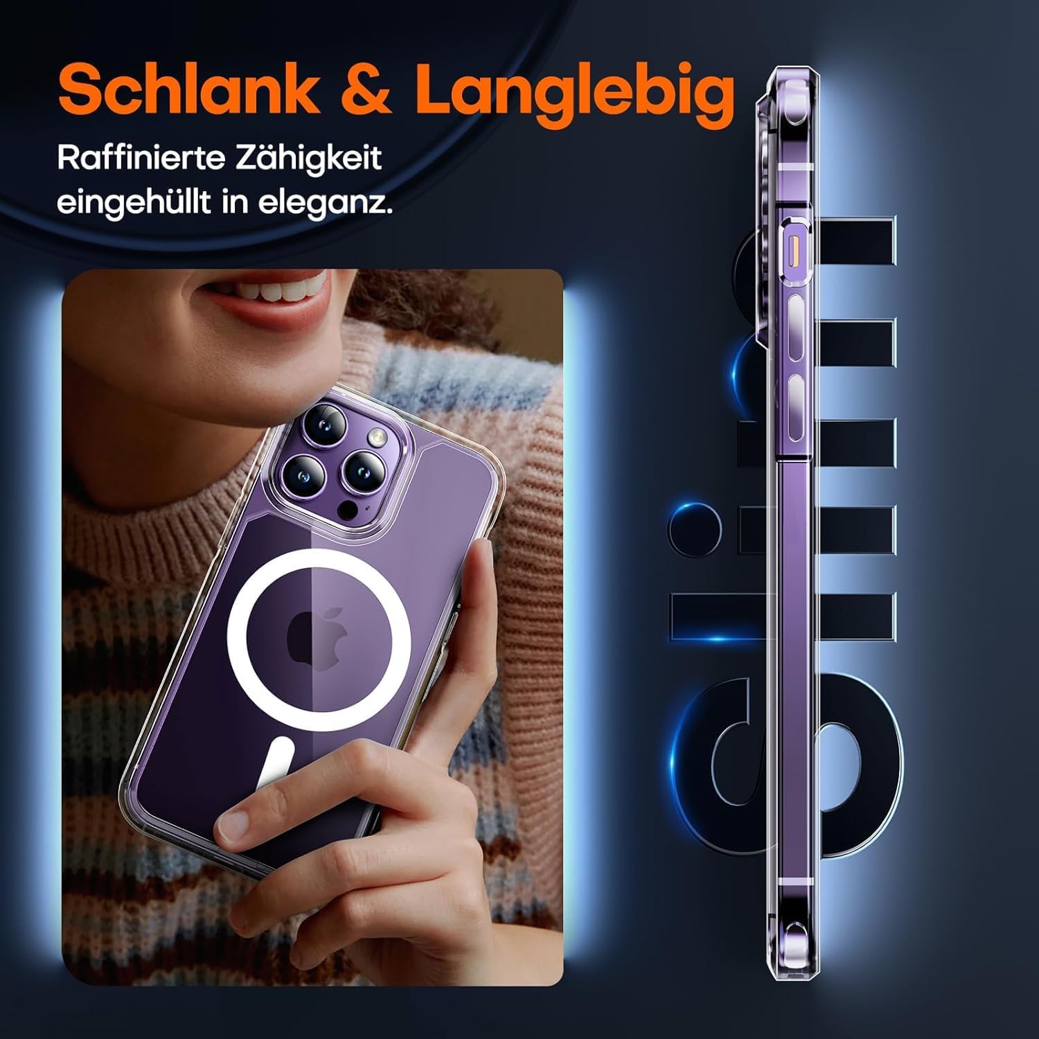 Thumbnail 5 de TAURI iPhone 14 Pro Hülle 6,1" transparent