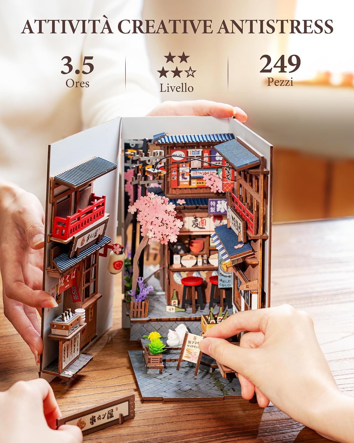 Thumbnail 5 de Rolife Book Nook Kit miniatura 3,5 ore