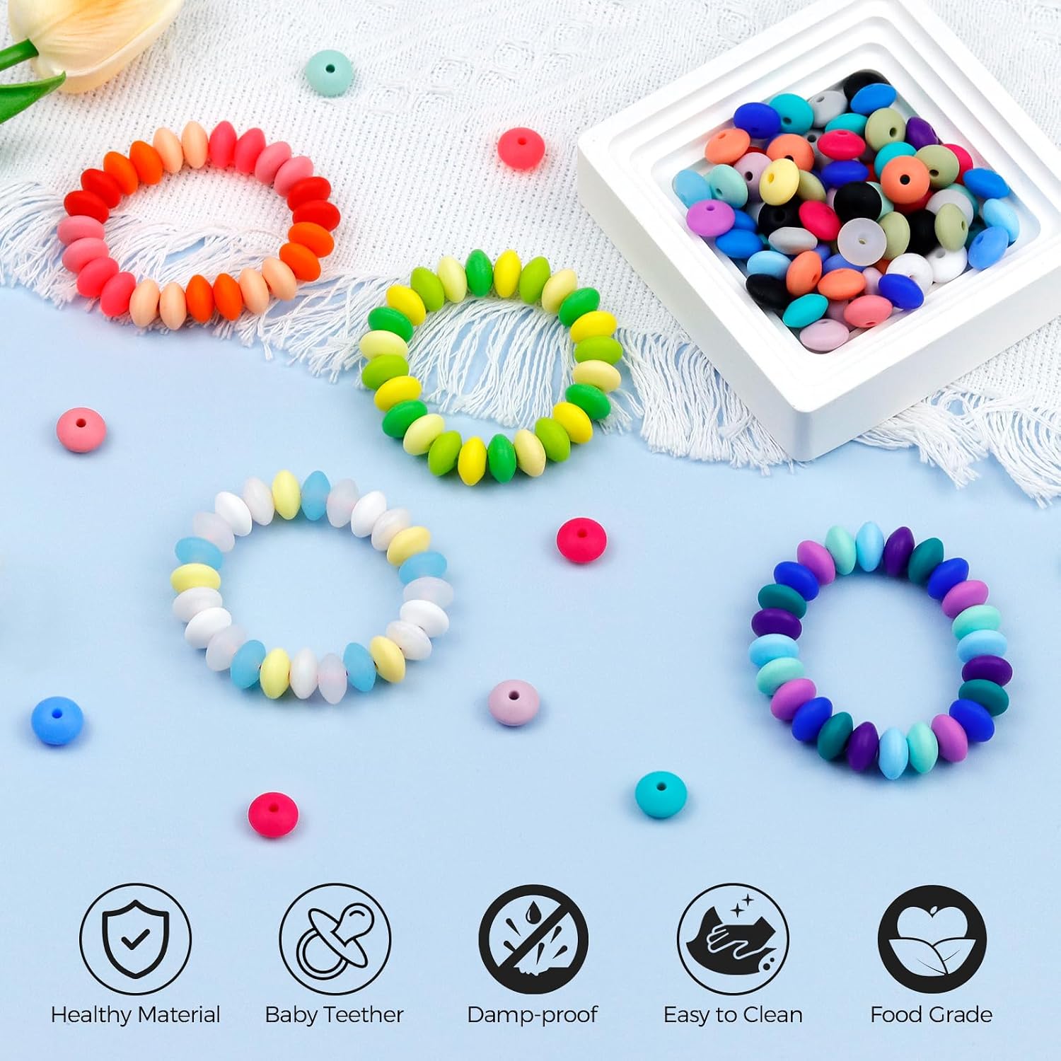 Thumbnail 3 de FIVEIZERO Silicone Beads 12mm