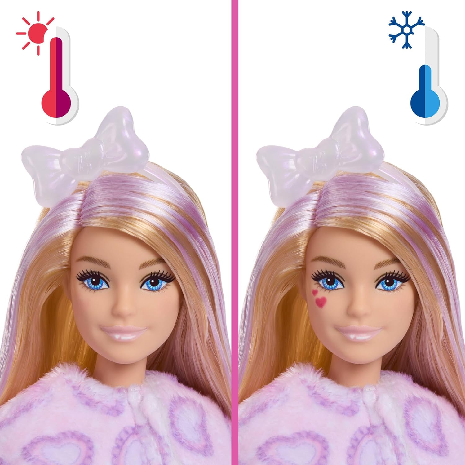 Thumbnail 2 de Barbie Cutie Reveal Puppe und Zubehör – Kätzchen der Cuddly-Reihe, 10 Überraschungen, inkl. Farbwechsel und Mini-Haustier (JJP64)