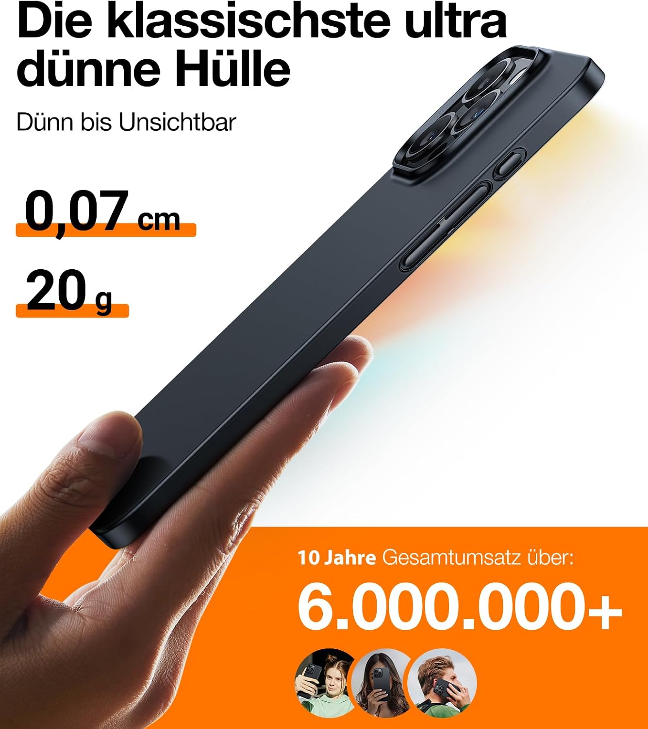 Detalle 2 de TORRAS Dr. Ultra Dünn iPhone 15 Pro Hülle 0,07 cm