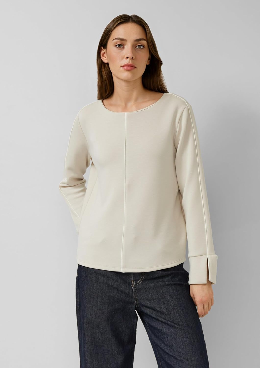 Thumbnail 5 de s.Oliver T-Shirt aus Baumwolle mit Label-Print – relaxt fit, U-Boot-Ausschnitt