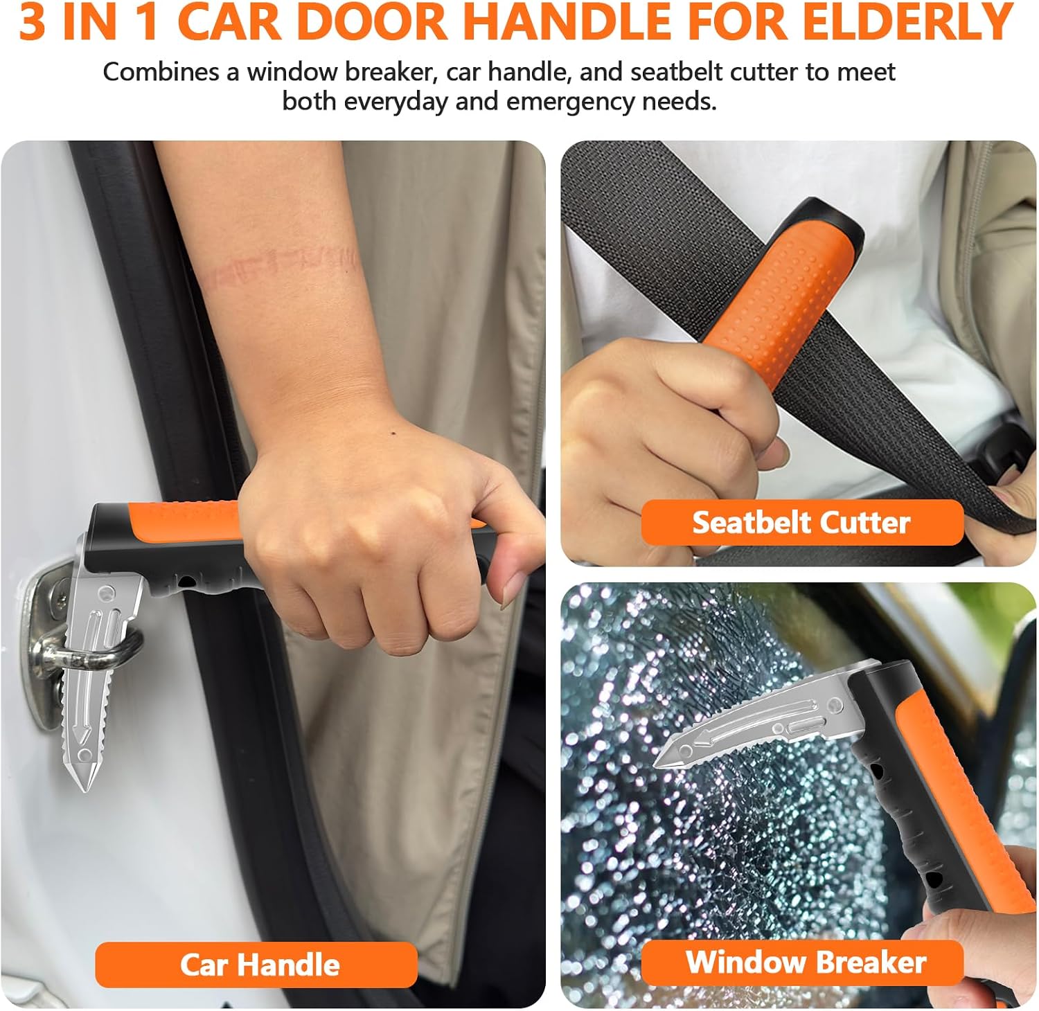 Detalle 2 de Kaiedos Car Door Assist Handle, 500 lb Capacity