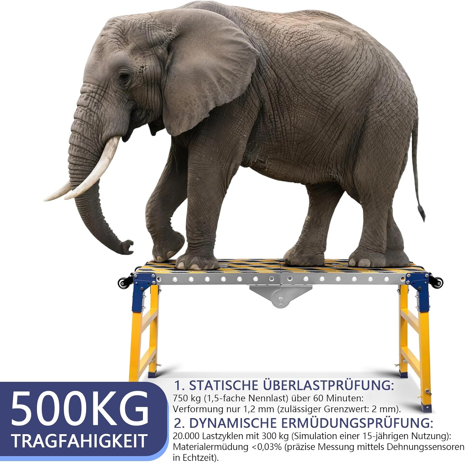 Detalle 2 de 2-in-1 Arbeitsplattform 500 kg Schweißtisch