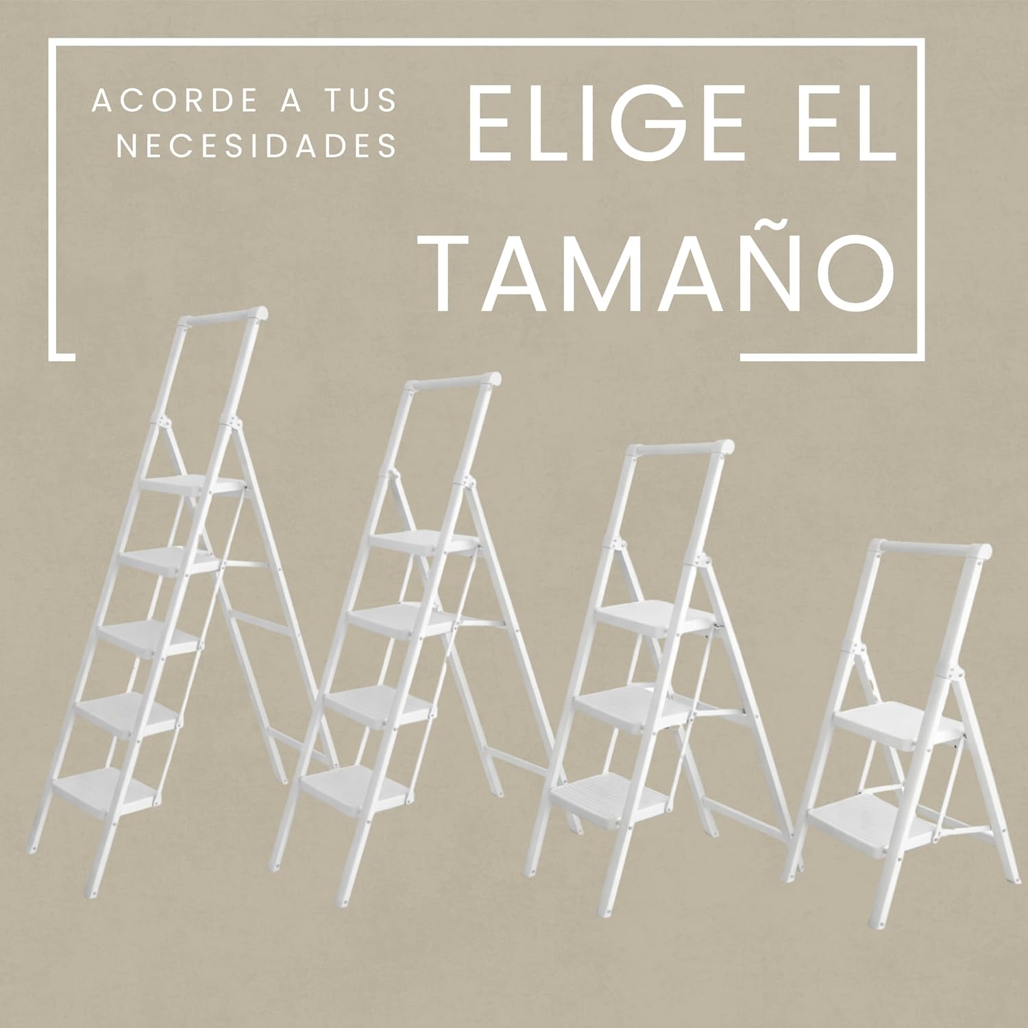 Thumbnail 6 de UABA Escalera plegable 4 peldaños 85 cm