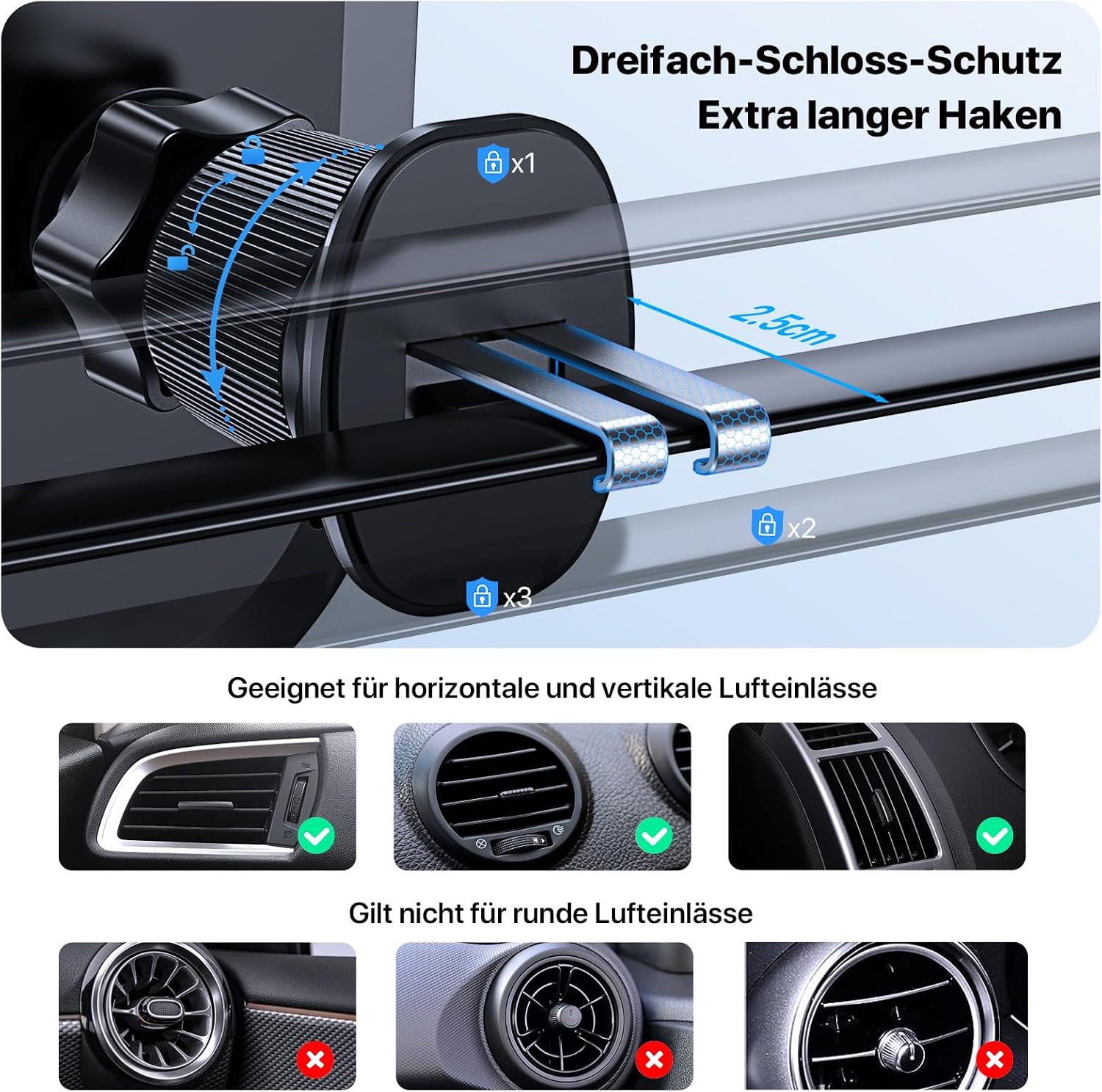 Thumbnail 3 de Miracase Handyhalterung Auto 360° Drehung
