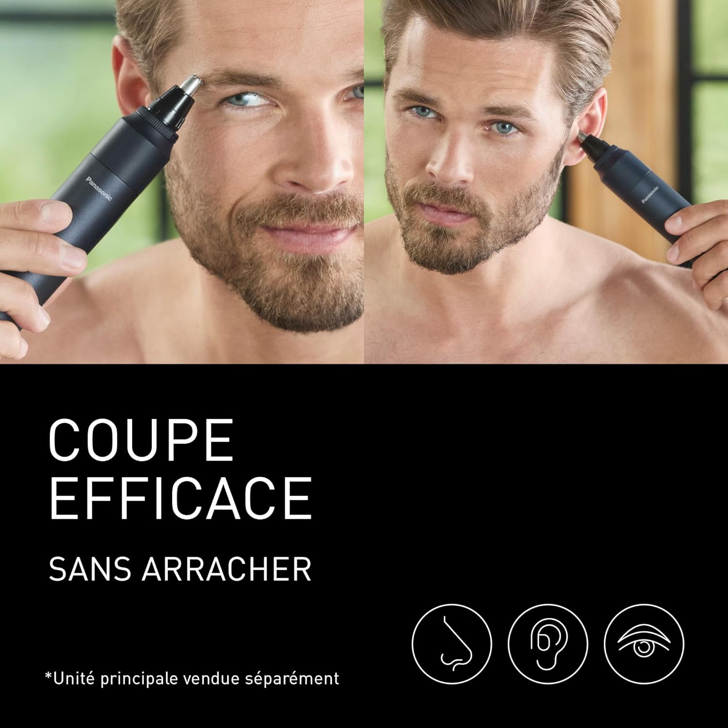 Detalle 2 de Panasonic MULTISHAPE ER-CNT1 : Tête tondeuse précision nez/oreilles/visage, système modulaire