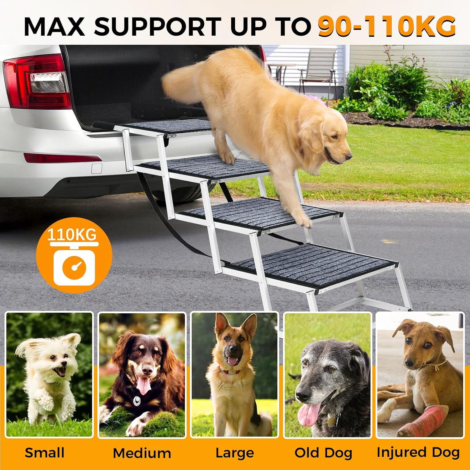 Thumbnail 4 de Snagle Paw Extra Wide Dog Ramp 51cm