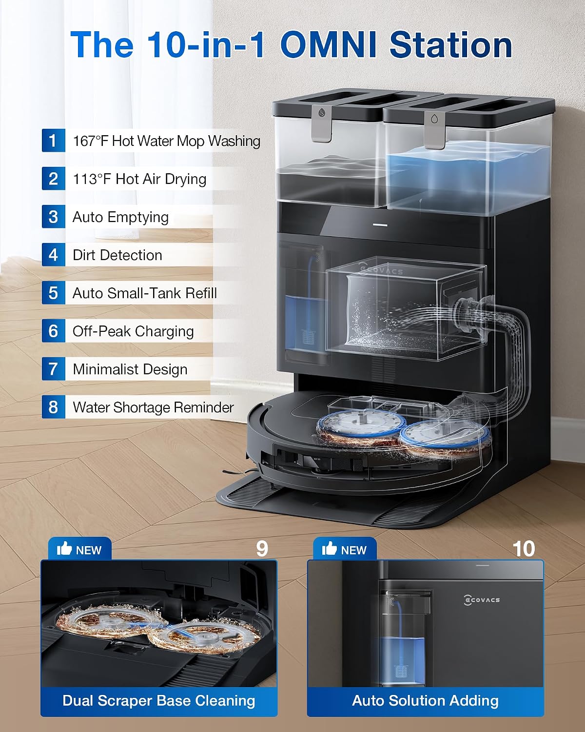 Detalle 2 de ECOVACS DEEBOT T50 PRO Omni Vacuum