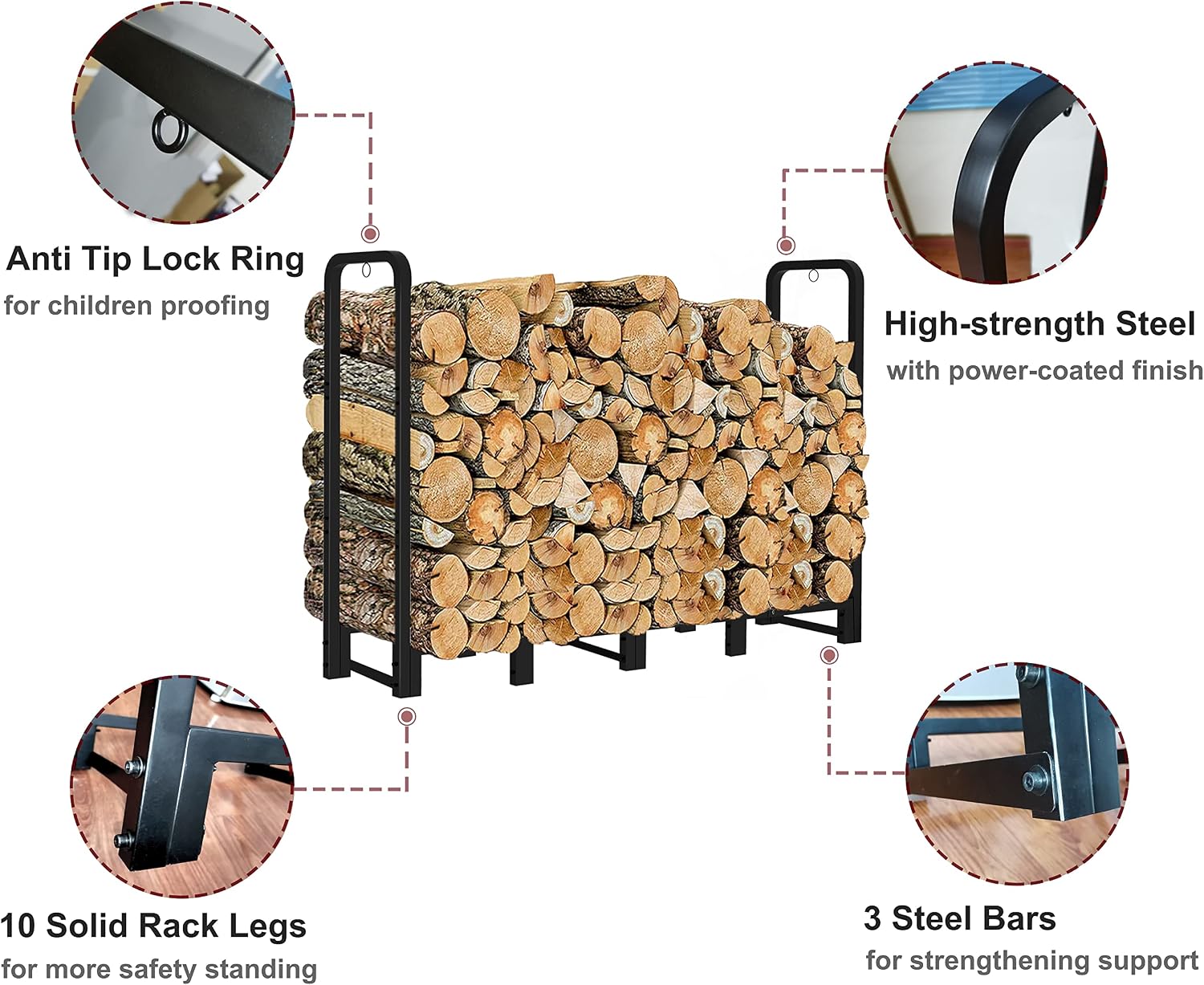Thumbnail 2 de Artibear Firewood Rack 6 ft