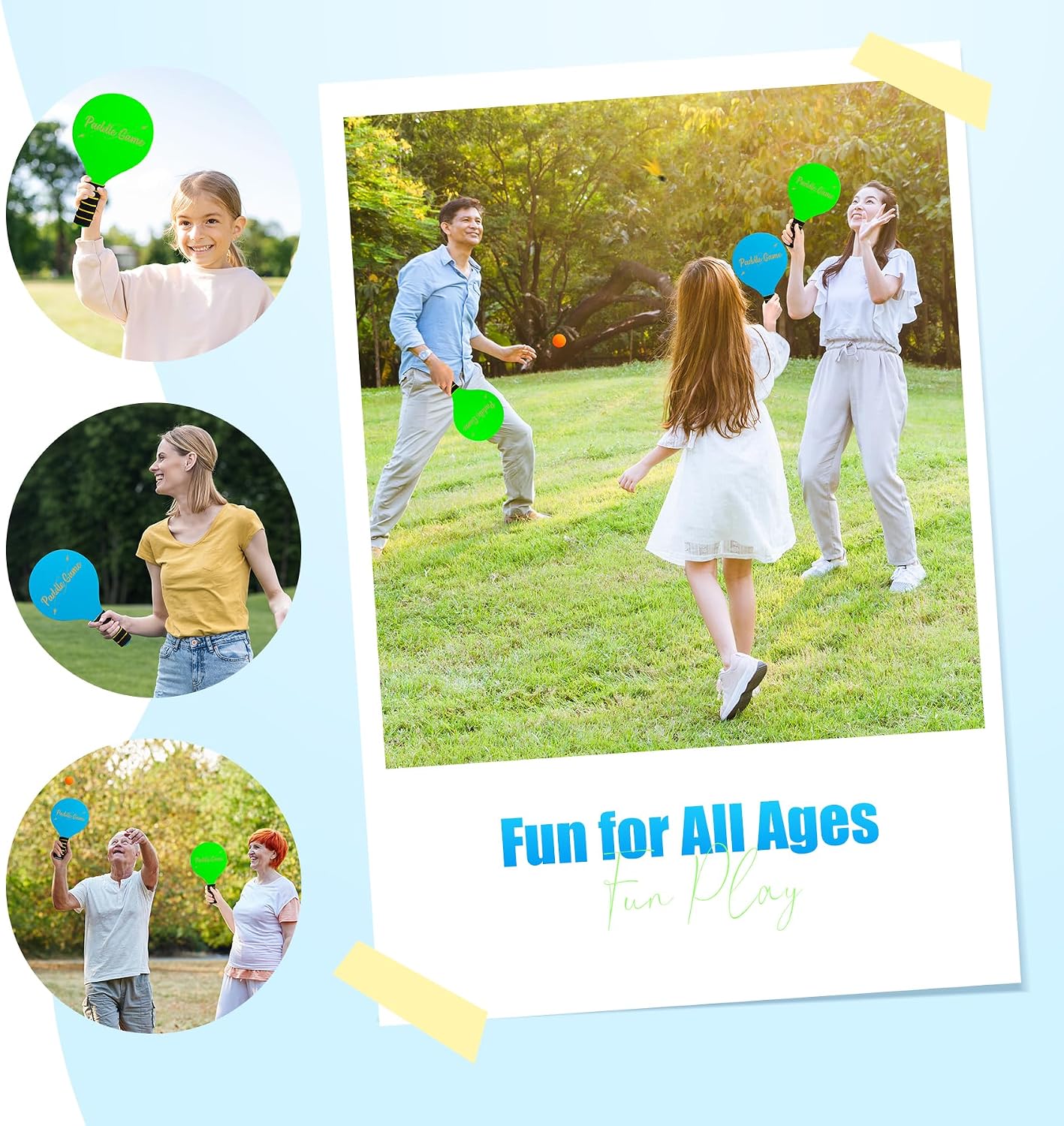 Thumbnail 4 de INPODAK Beach Bat and Ball Set review: wooden paddle game for sun, sand and family fun