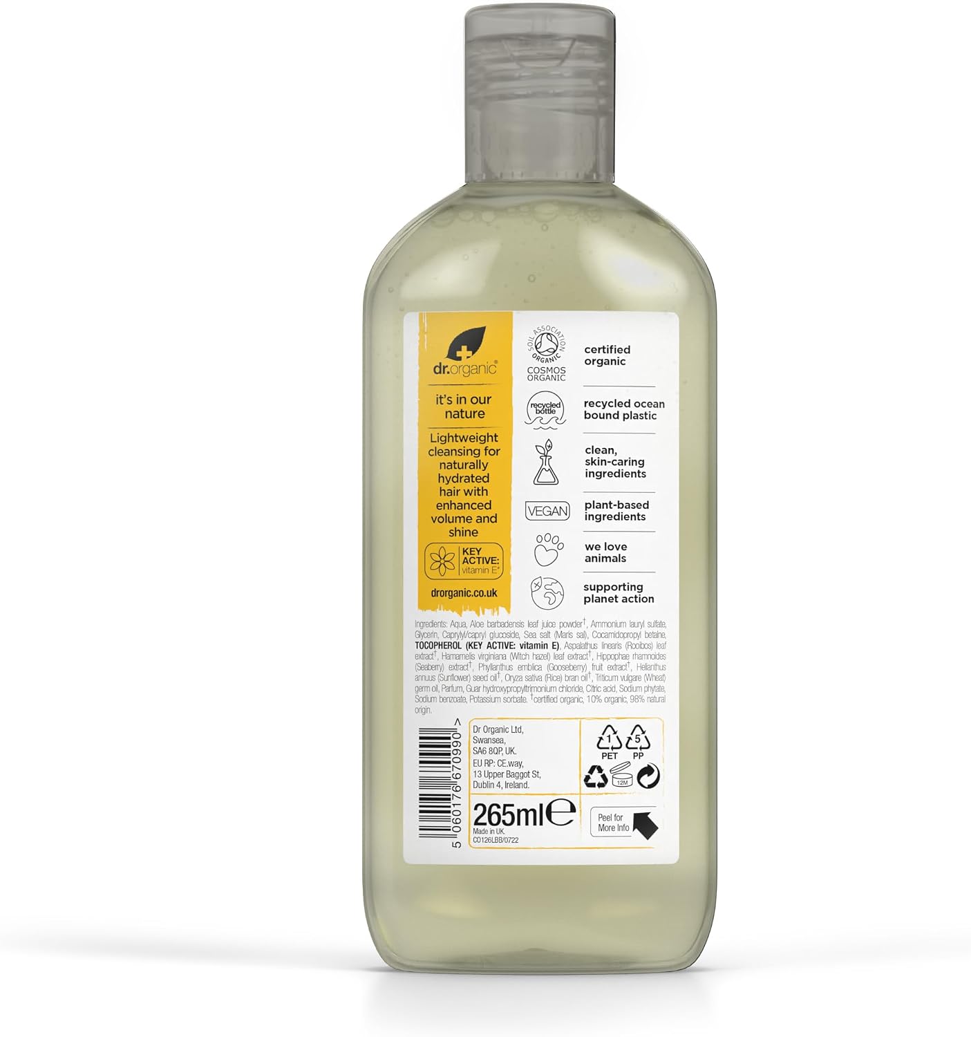 Thumbnail 2 de Dr.Organic Vitamin E szampon z witaminą E i aloesem, 265 ml
