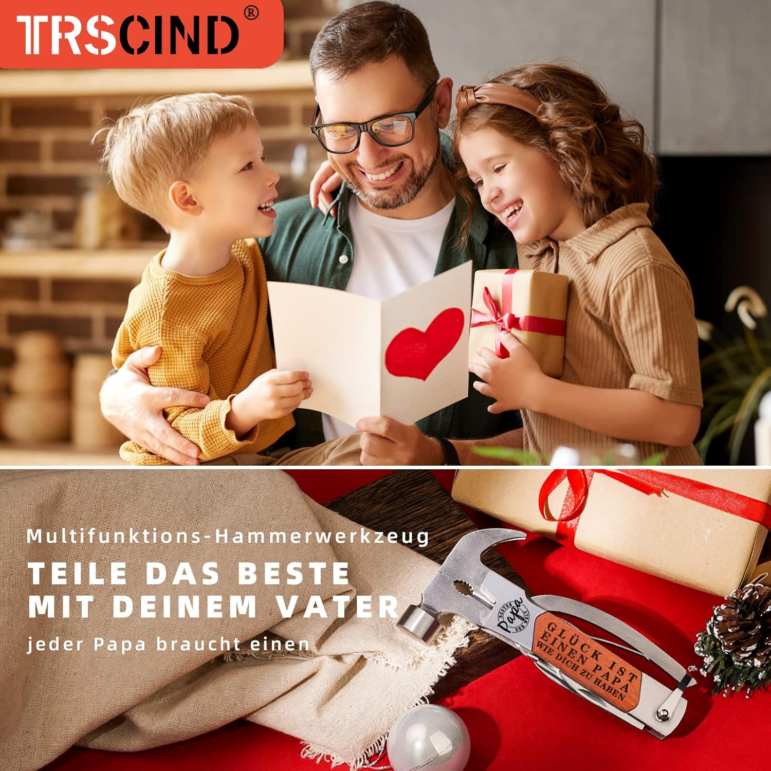 Thumbnail 4 de TRSCIND Multitool Hammer – 12/14-in-1 Geschenk für Papa