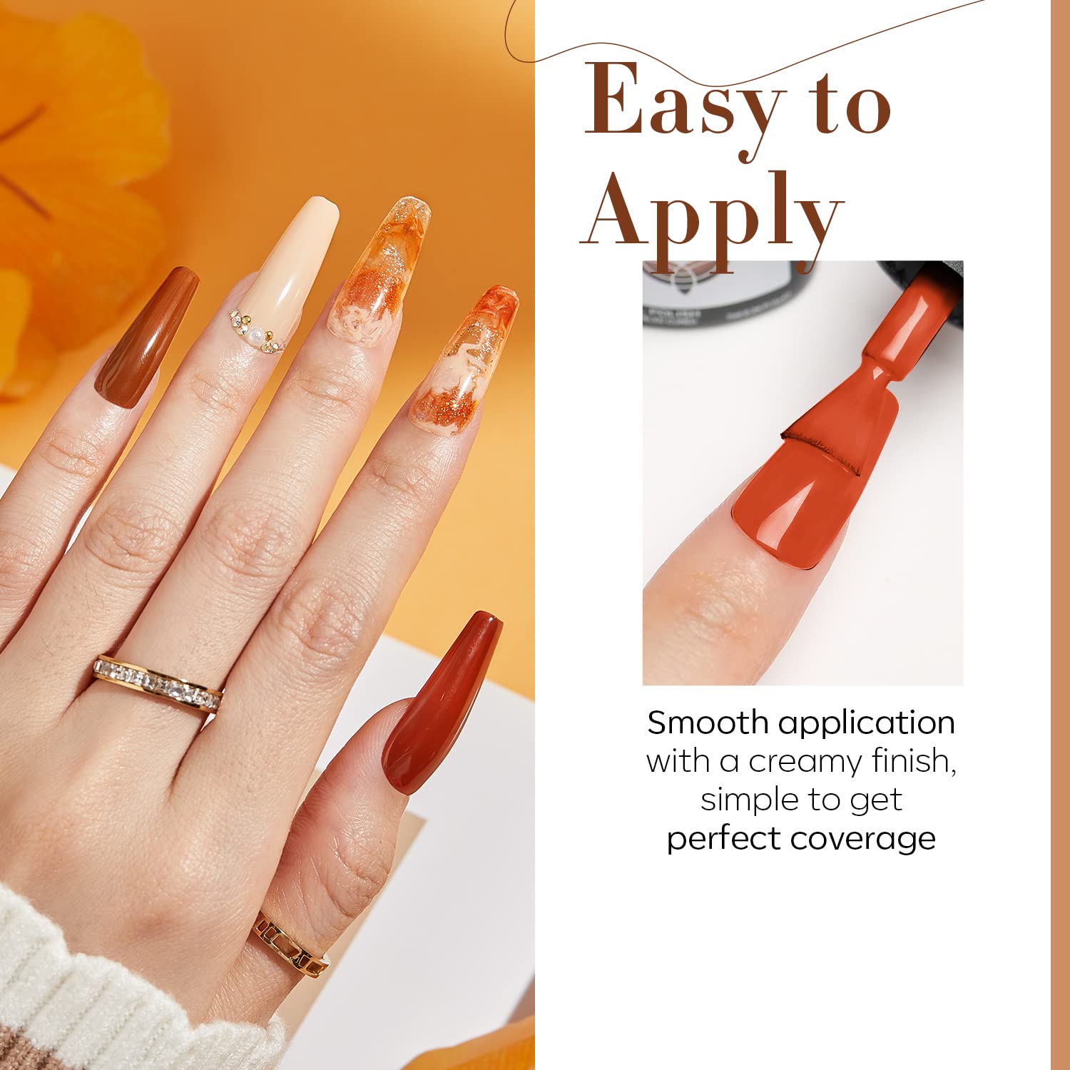 Detalle 2 de Modelones Glitter Gel Nail Polish Set, 6 Colors