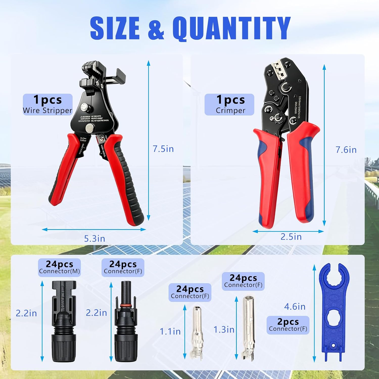 Detalle de Dakewang Solar Connector Kit 24 Pairs