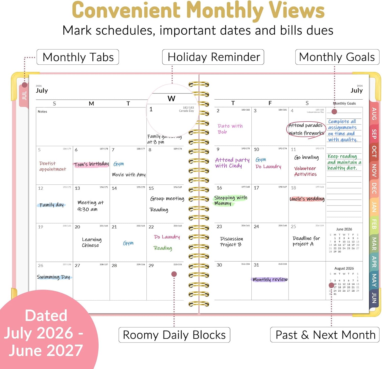 Detalle 2 de Forvencer Academic Planner 6" x 8