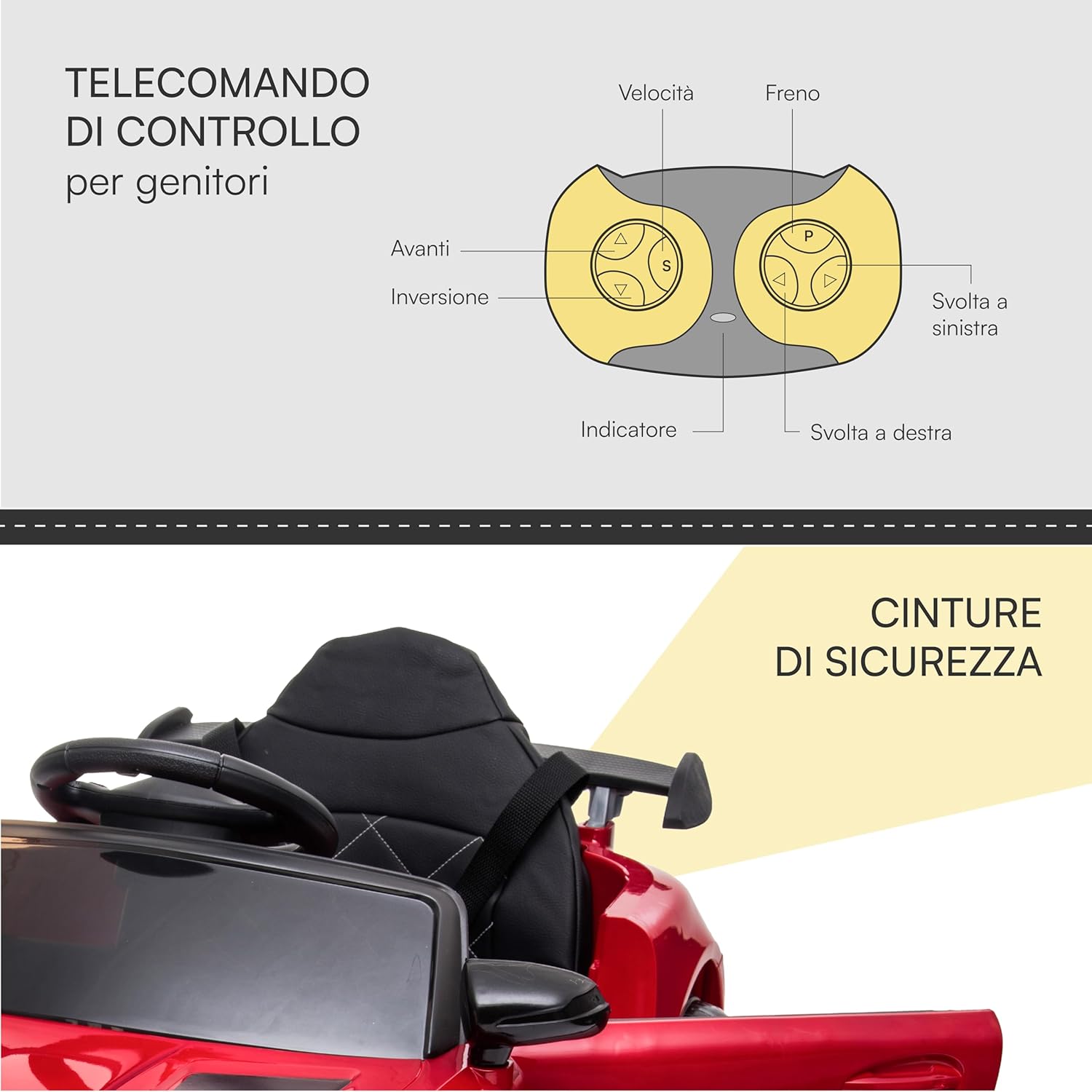 Thumbnail 4 de Baroni Toys Mercedes AMG Sport: Macchina Elettrica per Bambini 12V da 1–4 anni
