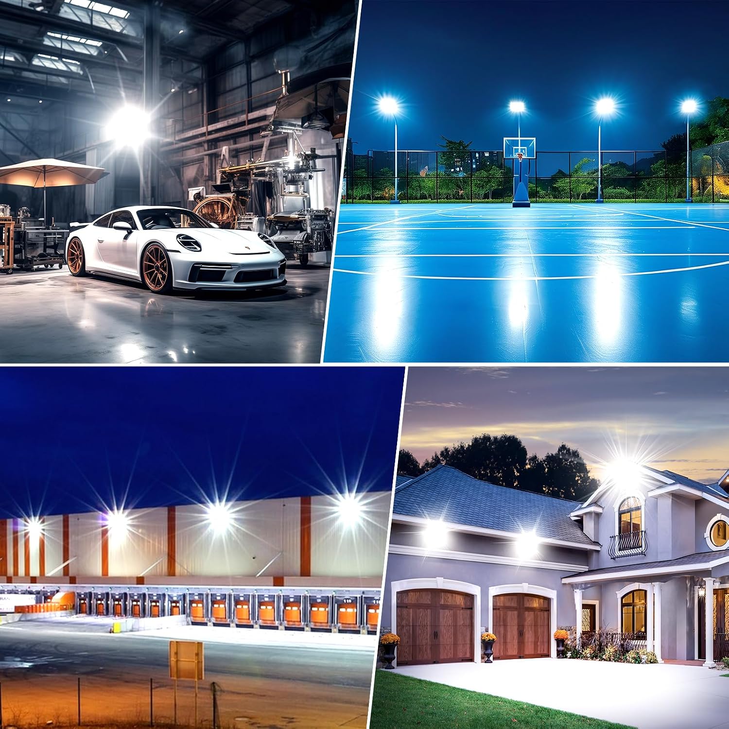 Detalle de MEIKEE 35W LED Floodlight Outdoor: 3000 Lumen Security Light with IP66 Waterproofing