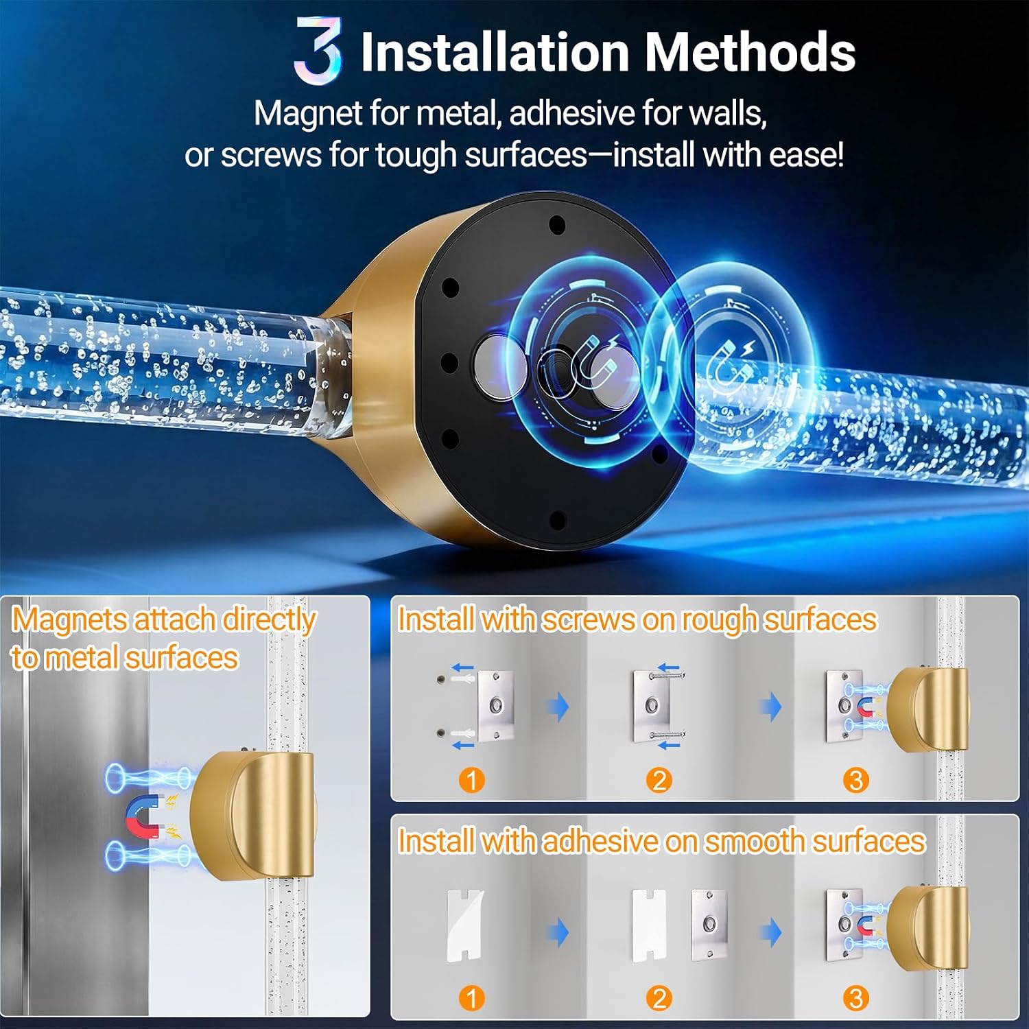 Detalle 1 de Wireless Wall Sconces in Gold
