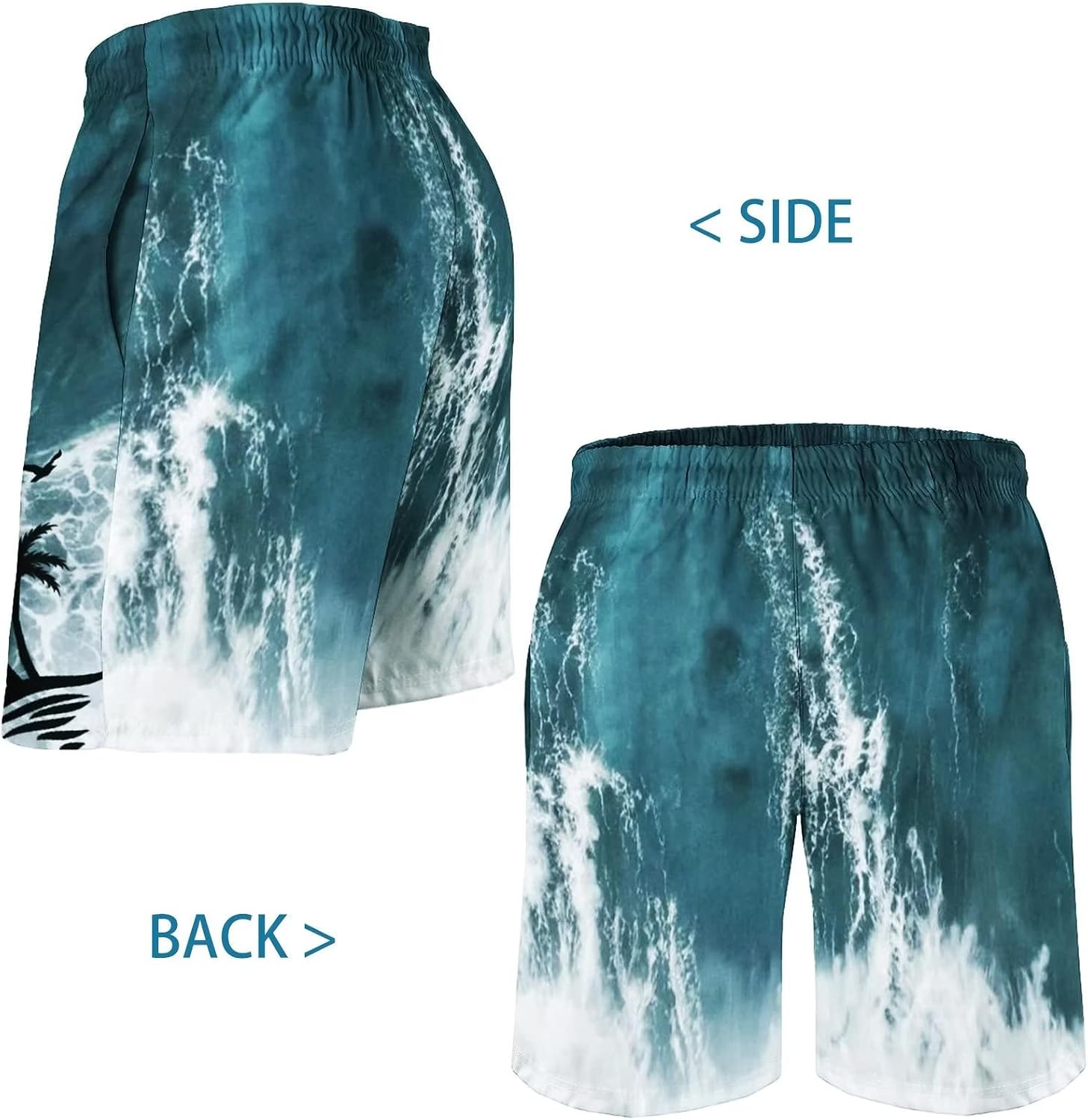 Thumbnail 2 de Men's Swim Trunks Hawaiian 9 inch inseam