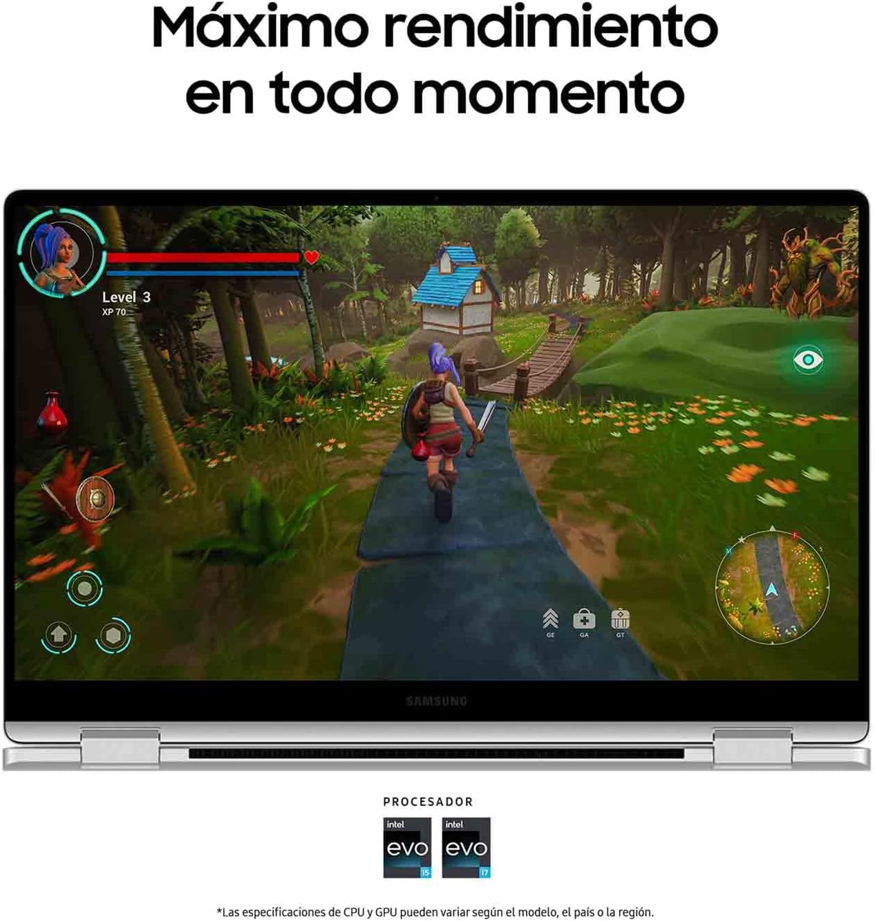 Detalle de Samsung Galaxy Book4 360 💻 con Ratón - 15.6" Táctil, Intel Core i7