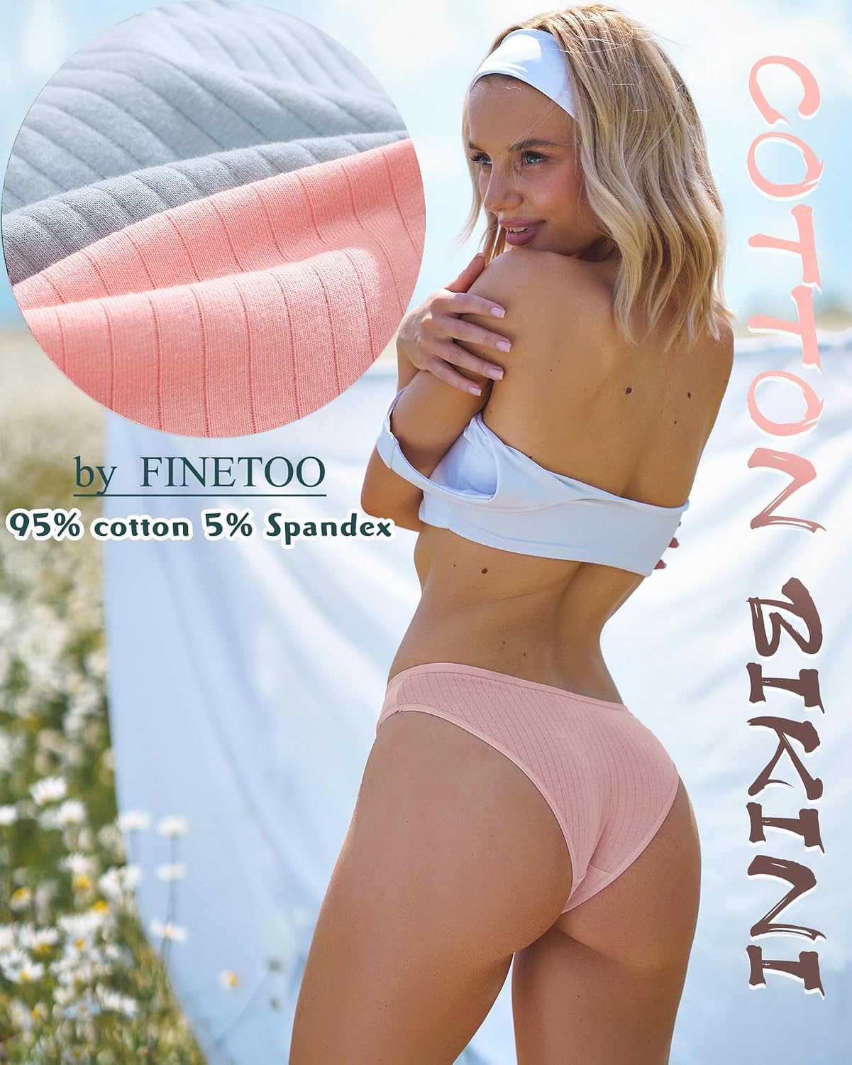 Detalle de FINETOO Cotton Women's Underwear