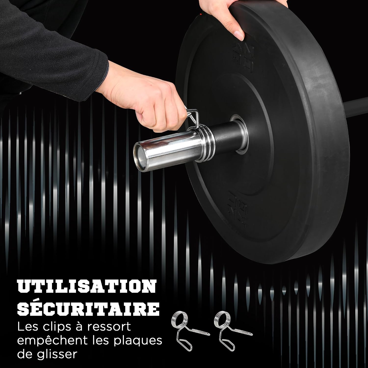 Thumbnail 4 de SPORTNOW halterstang 180 cm, 15 kg, Ø 50 mm, belastbaar tot 200 kg