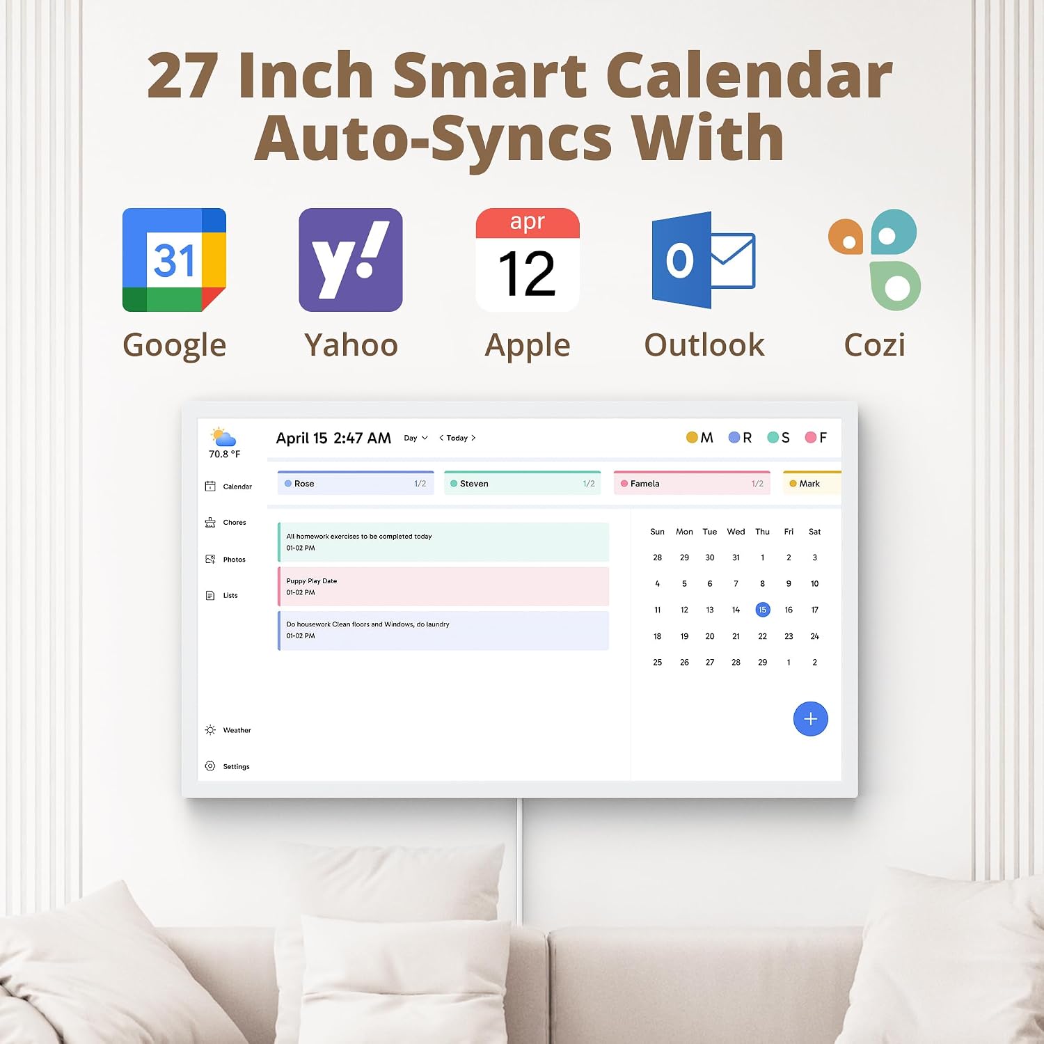 Detalle de 27-inch Digital Calendar Planner 2026