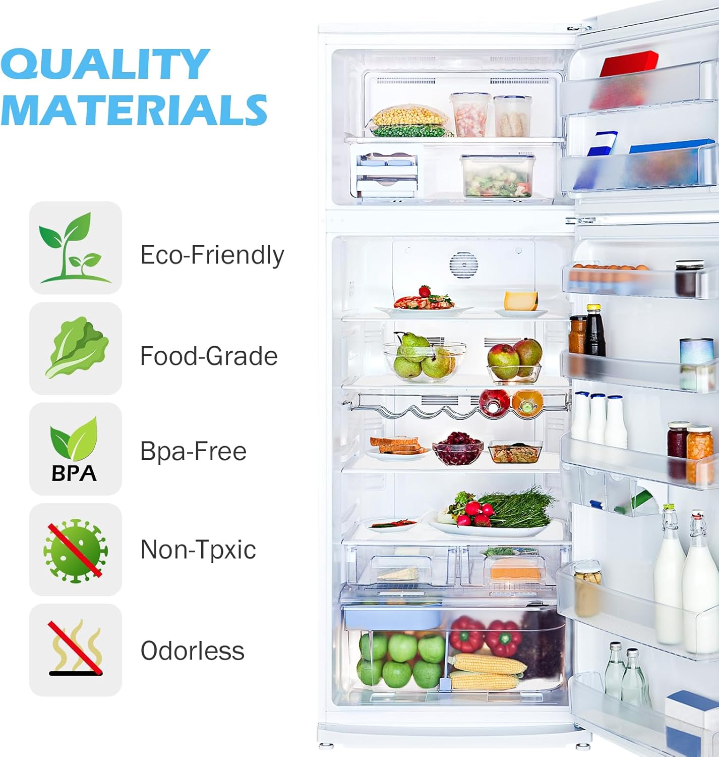 Thumbnail 5 de MooiFun Drawer Liners: Waterproof, Non-Slip EVA Shelf Liner for Cabinets, Drawers and Fridges