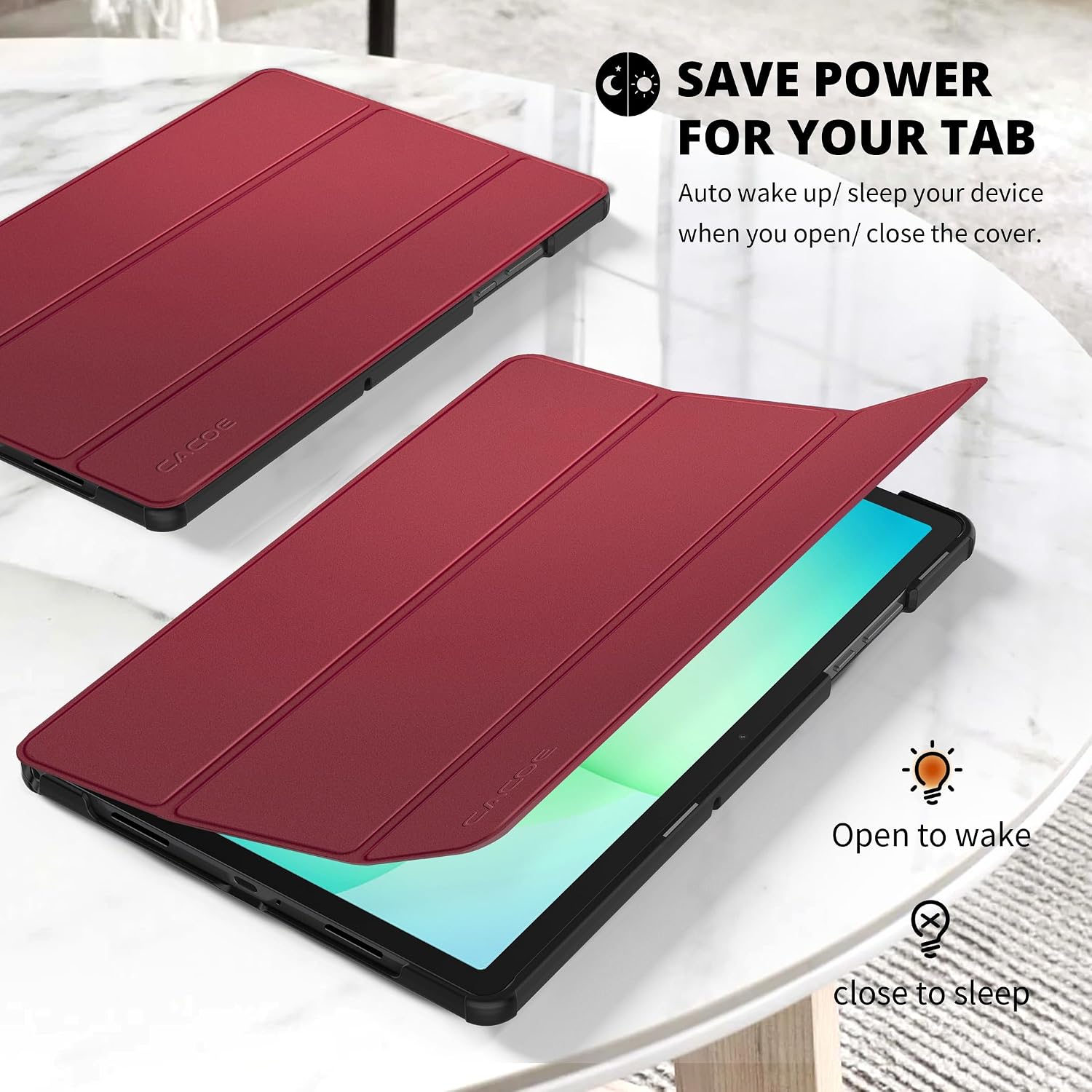 Detalle de CACOE Galaxy Tab A11+ Plus case, 11 inch