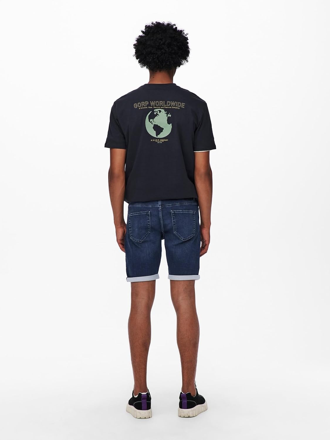 Detalle 2 de Only & Sons Onsply Reg D Blue Jog PK 8582 Dnm Noos Pantalones Cortos – Azul Denim, M Hombre