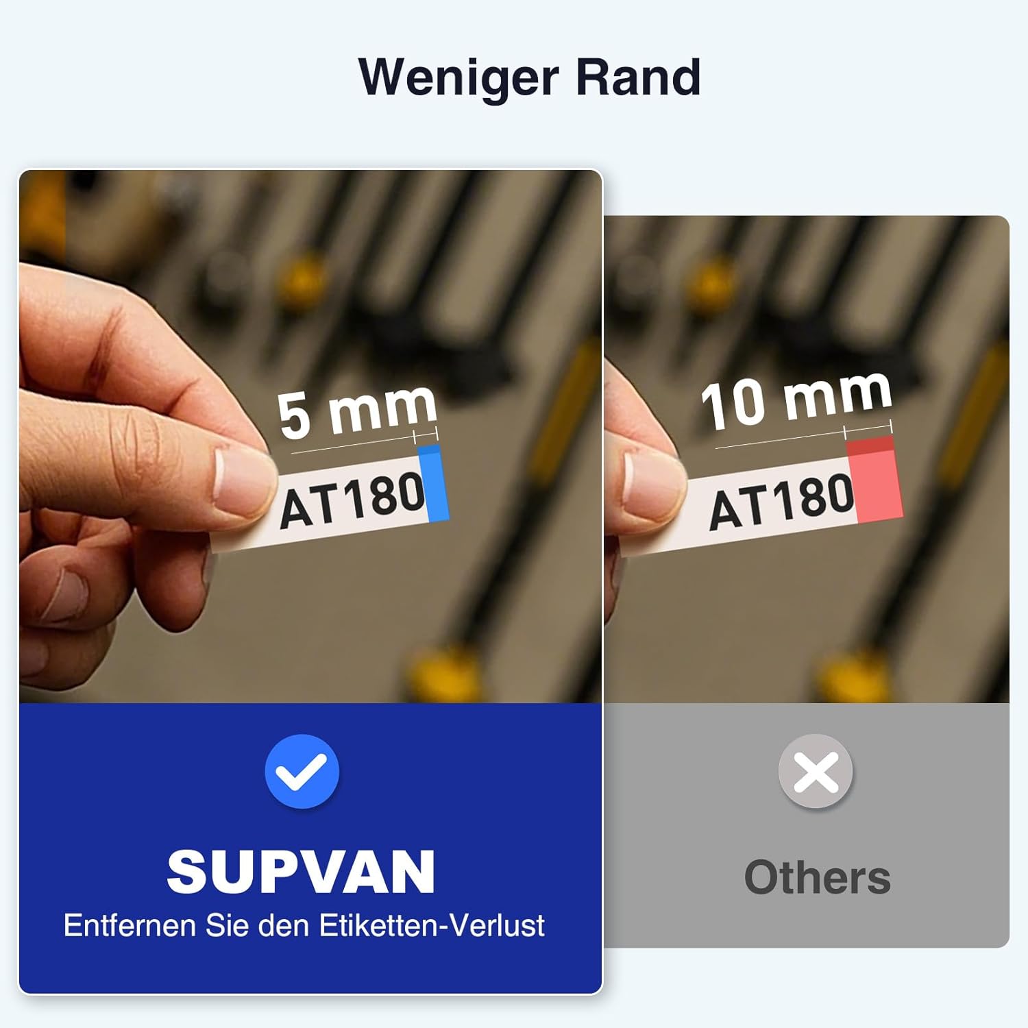 Thumbnail 6 de SUPVAN E11 Etikettendrucker QWERTZ für Büro & Schule 🖨️