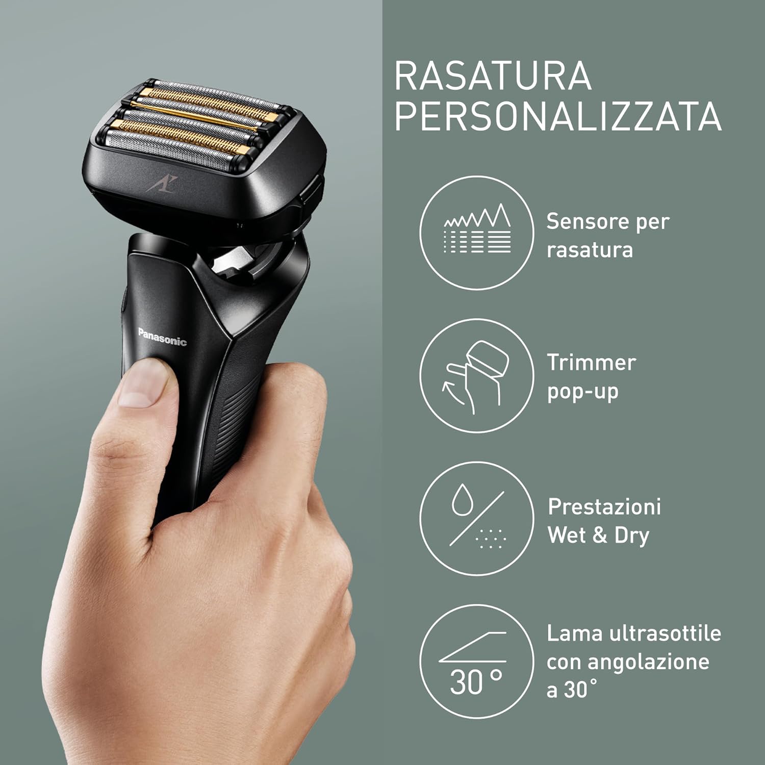 Thumbnail 3 de Panasonic Series 900+ ES-LS9A Wet & Dry con sensore barba e pulizia automatica (6 lame) nero