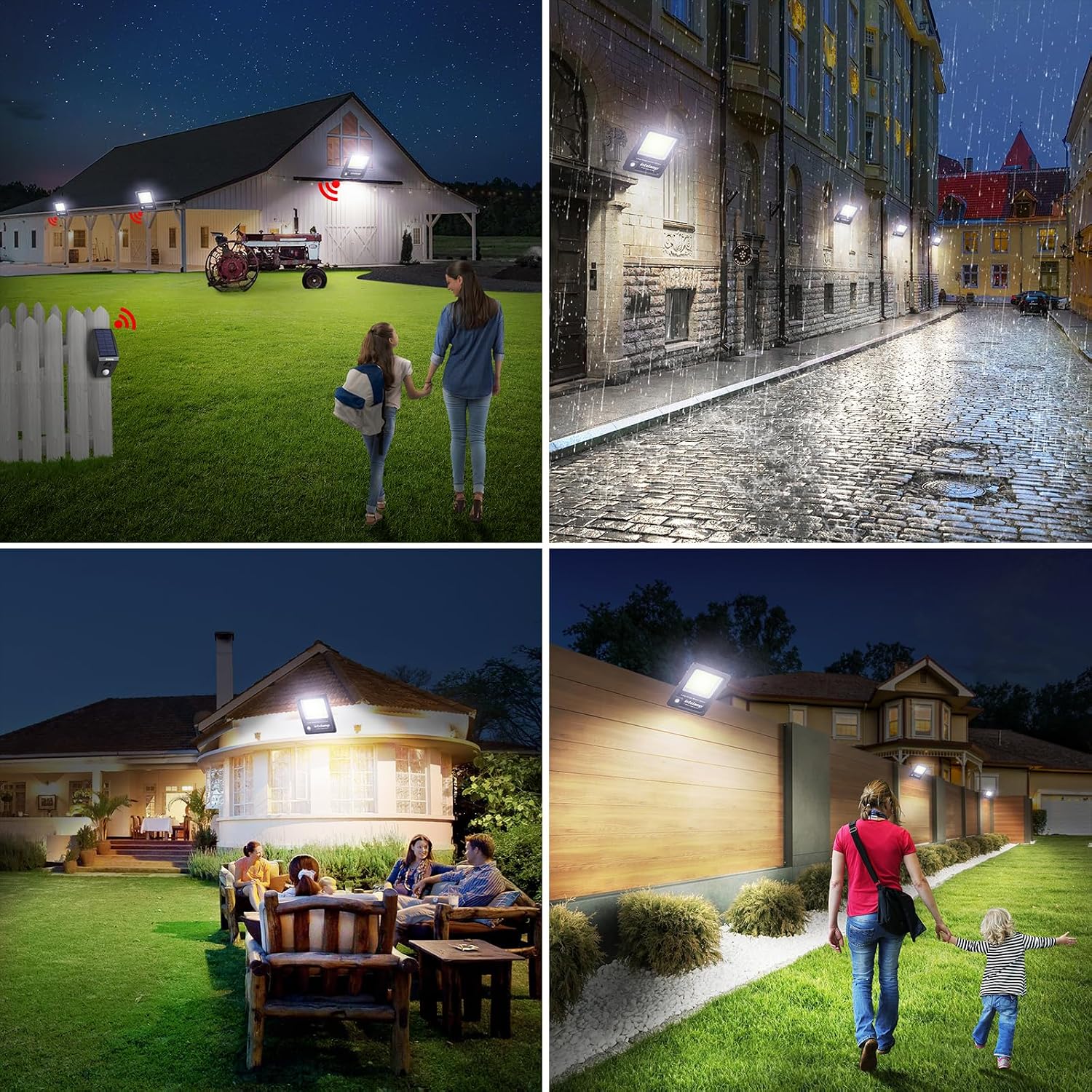 Thumbnail 6 de INTELAMP Faro Led Esterno con Pannello Solare 12000mAh, 3000LM, Impermeabile IP65, Telecomando e Sensore