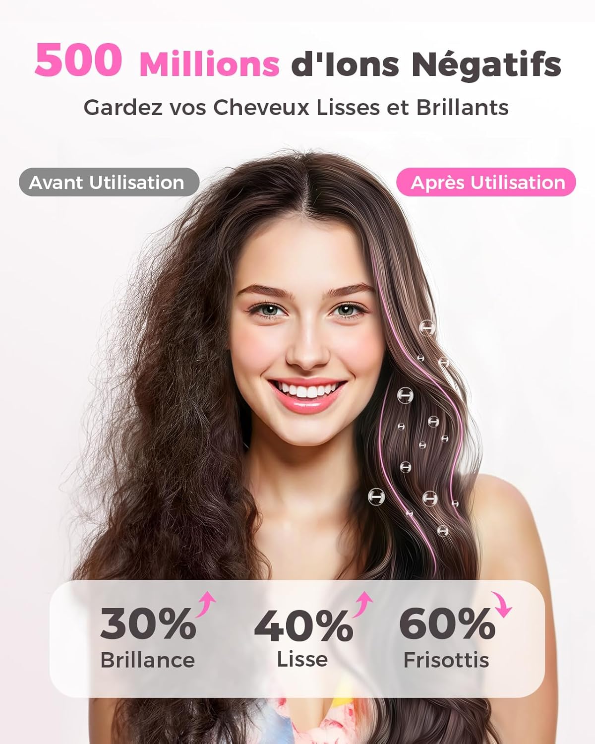 Detalle de Haokoo Seche Cheveux Diffuseur Boucle 9 niveaux