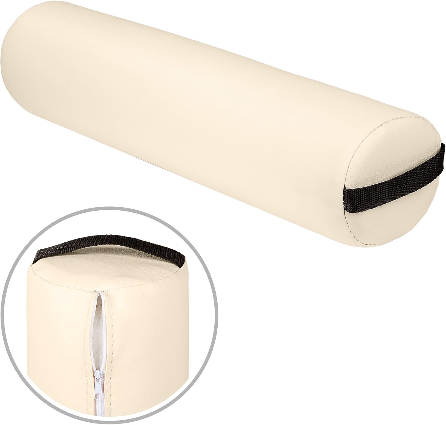 Detalle 2 de tectake 400430 pall med två massagerullar, beige