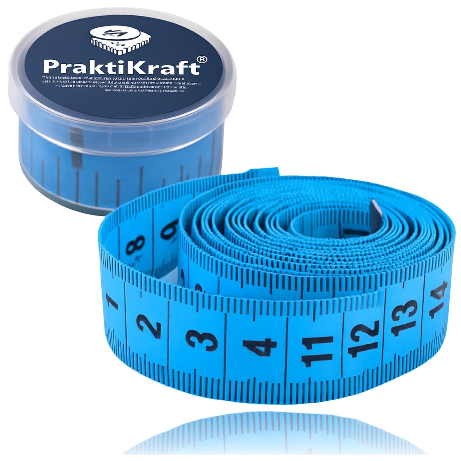 Detalle de PraktiKraft 4262521265467 skräddarmåttband 150 cm med cm- och tumskala