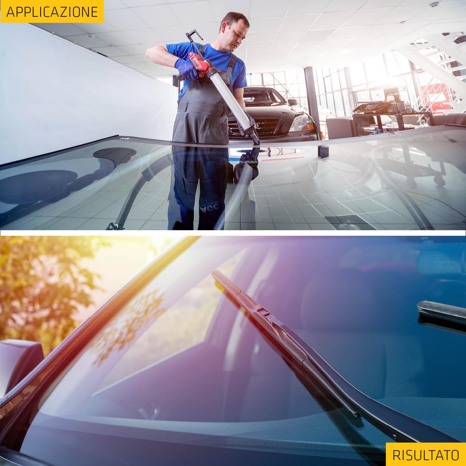 Detalle de Sika Sikaflex 556 Nero: Adesivo parabrezza auto ad alta qualità, 300 ml
