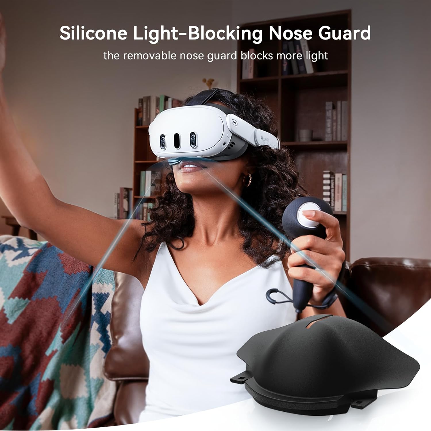 Thumbnail 6 de AMVR Face Cover Pad für Quest 3 mit weichem PU Cushion