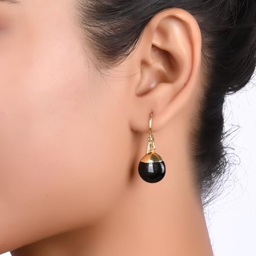 Detalle de Gempires Lapis Lazuli Teardrop Dangle Earrings for Women