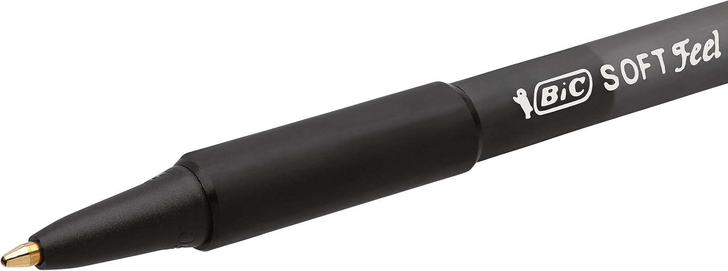 Thumbnail 3 de BIC Soft Feel – Stylos bille rétractables 1,0 mm, noir, blister 15