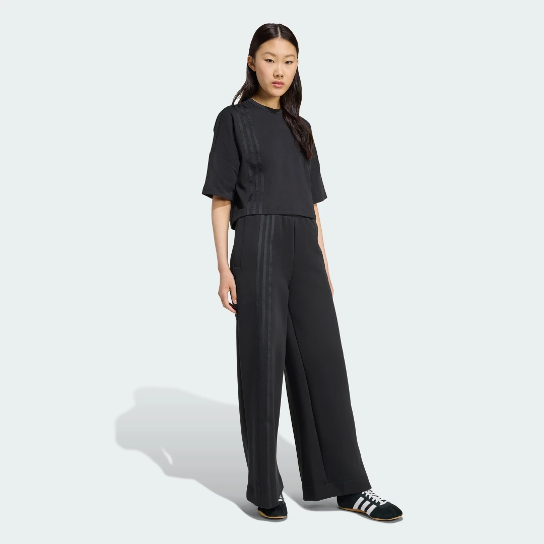 Thumbnail 2 de Pantalón ancho Off Placed 3 Stripes de Adidas – Negro