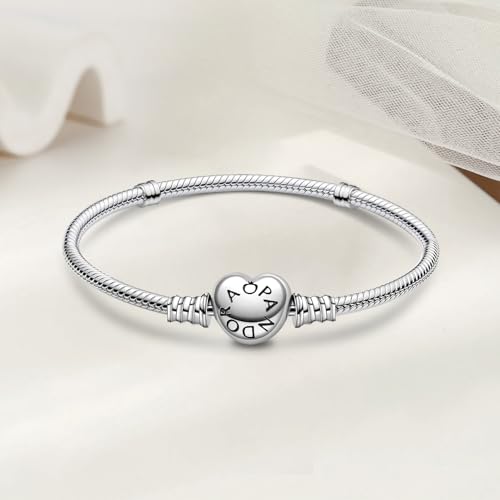 Thumbnail 5 de Ruaidhra Moments Herz Charms Armband aus 925er Silber, 18 cm