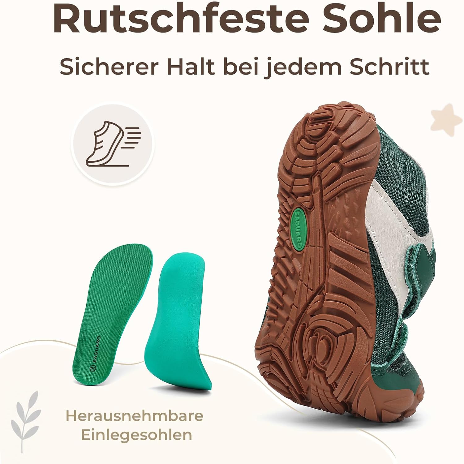 Thumbnail 4 de SAGUARO Kinder Barfußschuhe – Leicht, mit breiter Zehenbox und Zero-Drop-Sohle, Gr. 25-36