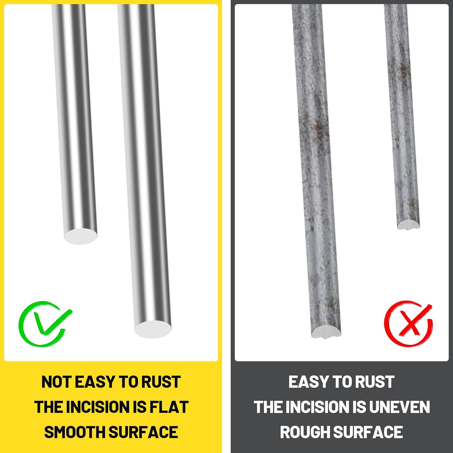 Thumbnail 4 de Mardatt M2748-2761 Stainless Steel Round Rod Set, 0.8 mm x 400 mm, 30 Pieces