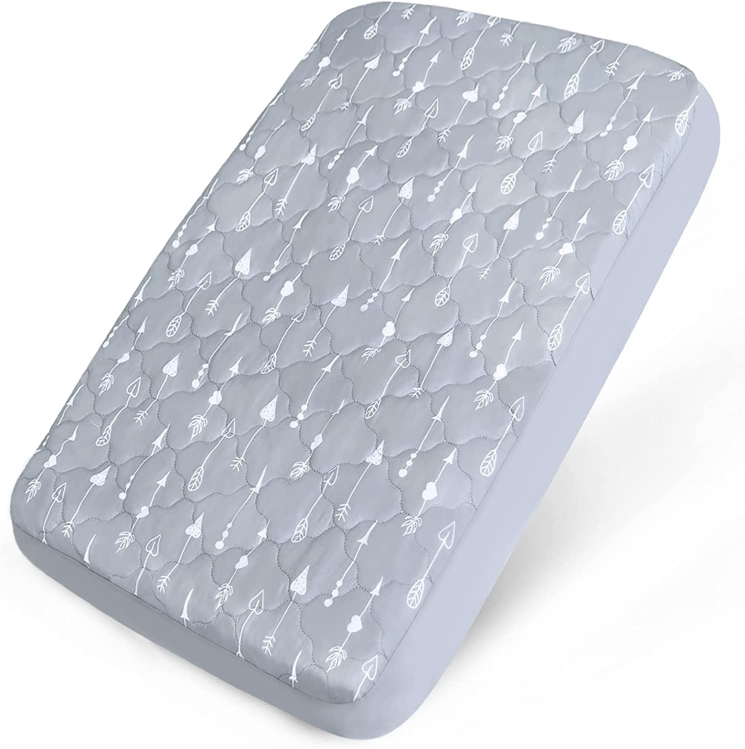 Detalle de SPRINGSPIRIT Waterproof Travel Cot Mattress Protector for 95x65cm Cots